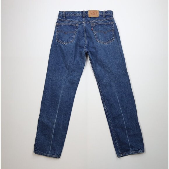 Vintage 80s Levis 505xx Mens 36x32 Distressed Regular Straight Leg Jeans USA - Picture 9 of 14